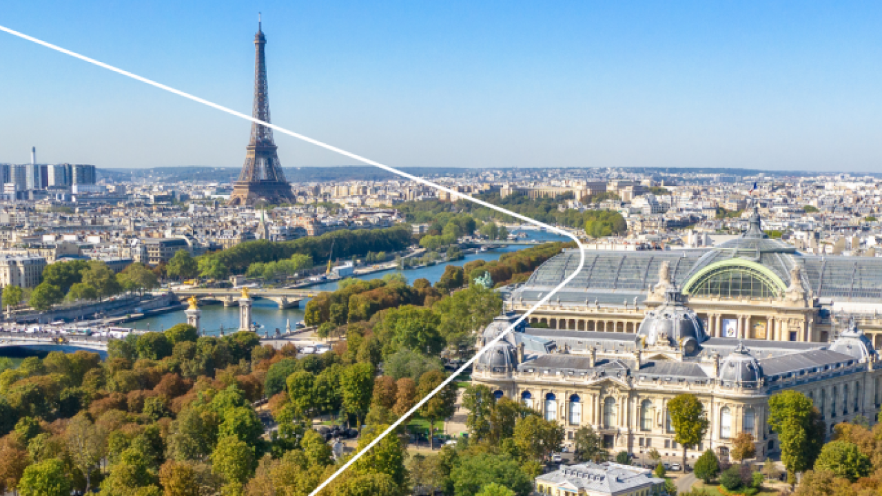 Panoramic view of Paris