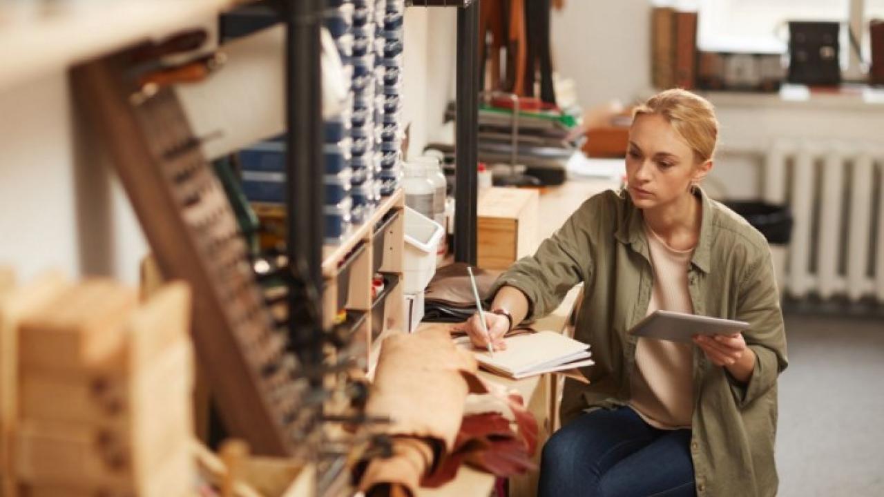 person working