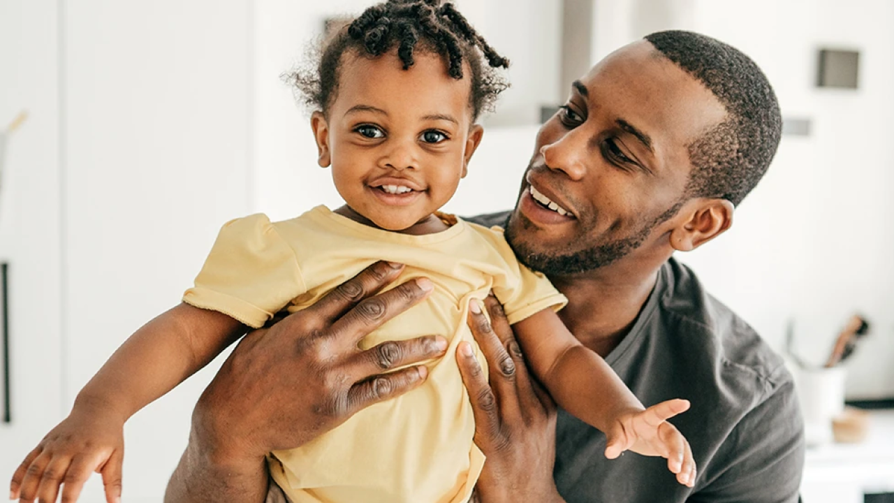 child with father