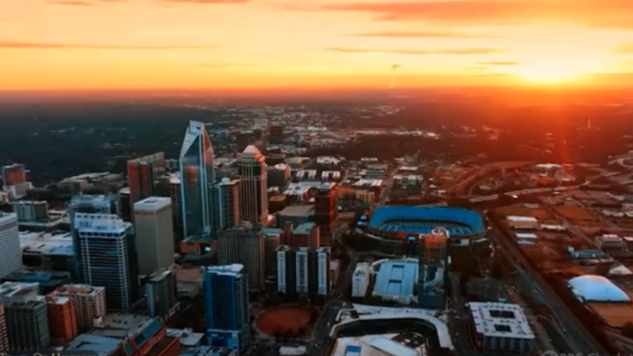 Sunset over Charlotte