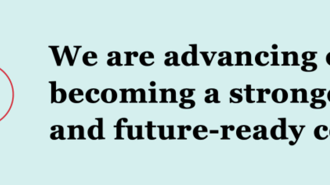 "We are advancing our ambition and becoming a stronger, more competitive and future-ready company."