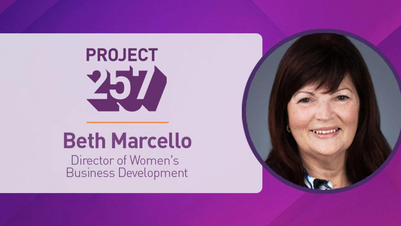 "Project 257 Beth Marcello" and their profile.