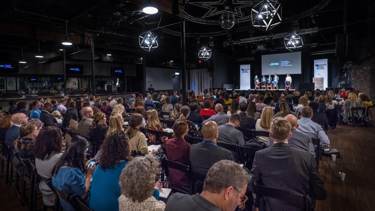 People at a conference. 