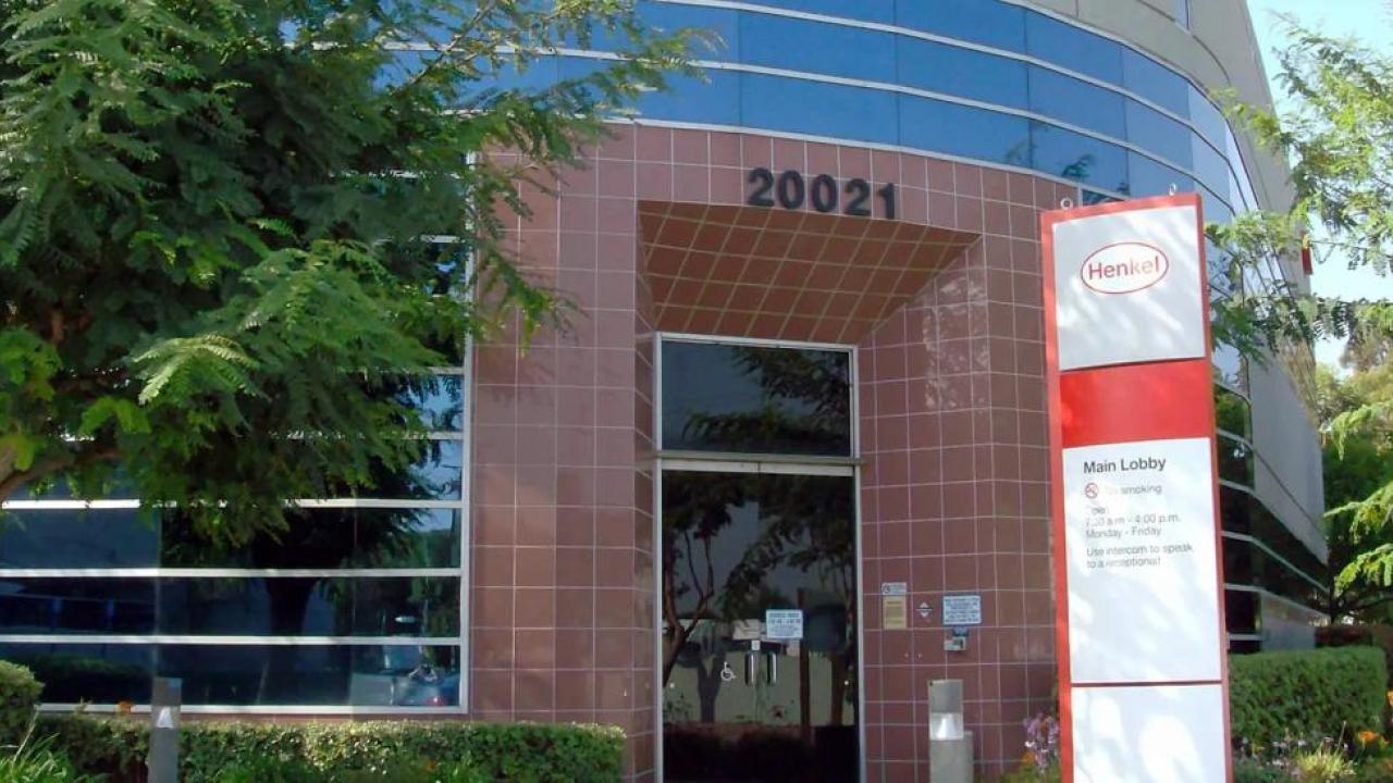 Exterior of Henkel's Rancho Dominguez site.