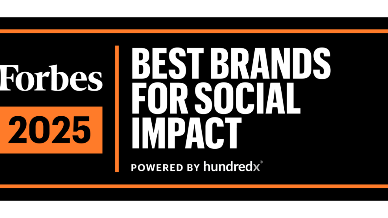 Forbes 2025 Best Brands for Social Impact logo