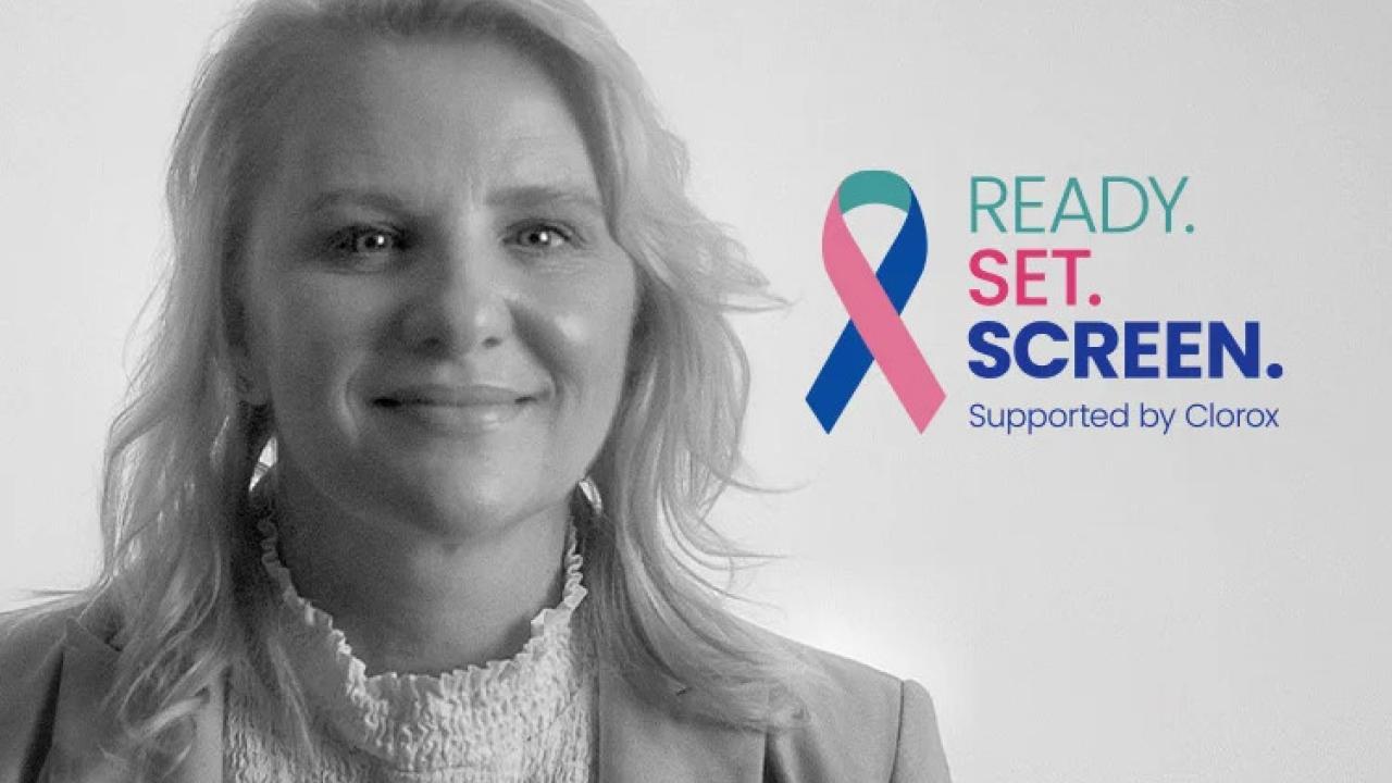 Natalie Hovany. "REady. Set. Screen. Supported by Clorox" on the right.