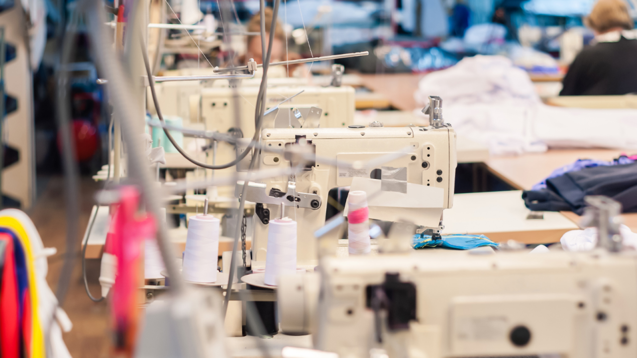 an apparel factory