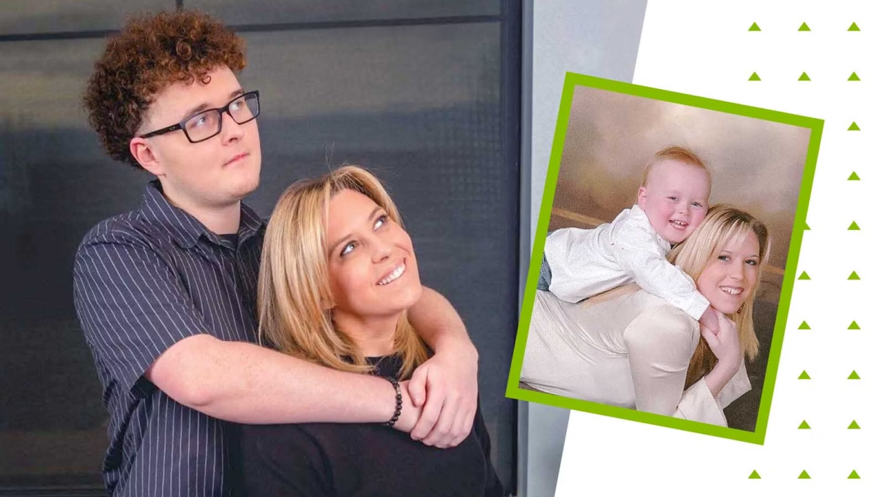 Erin Hollingsworth and her son Connor