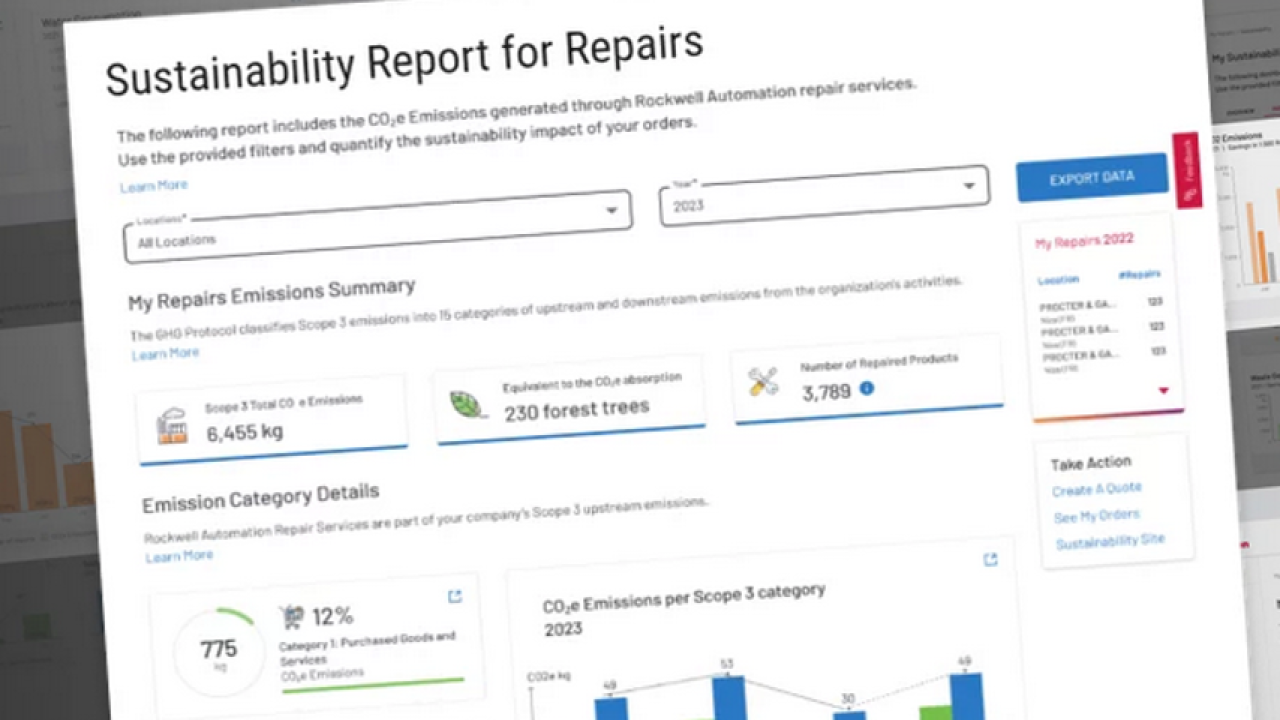 "Sustainability Report for Repairs"