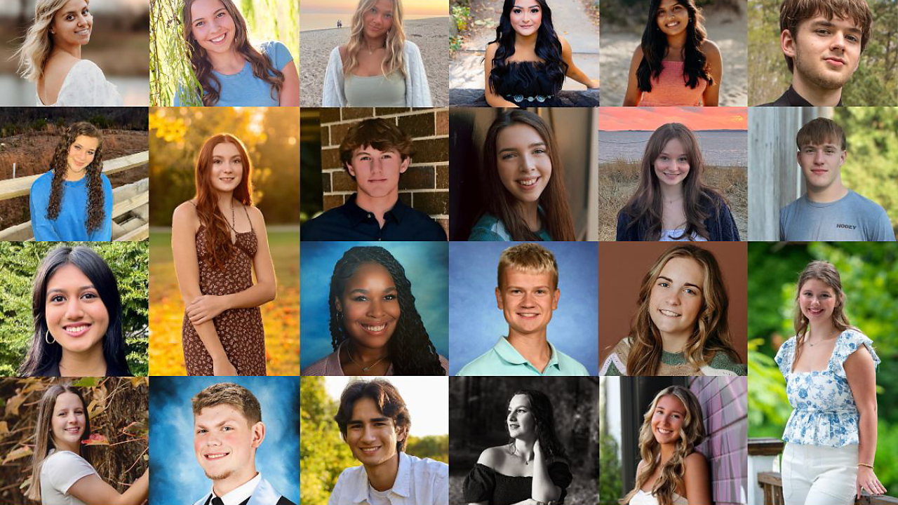 collage of scholarship recipients