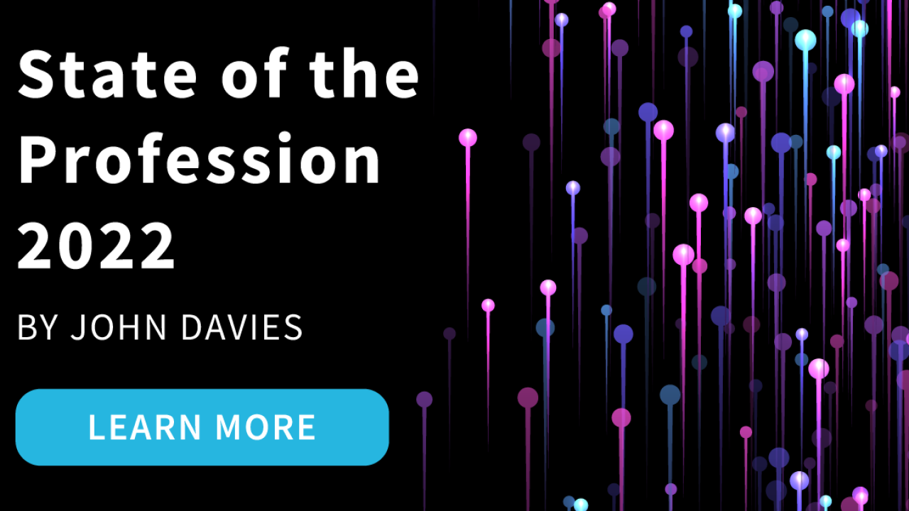 State of the Profession 2022 By John Davies poster