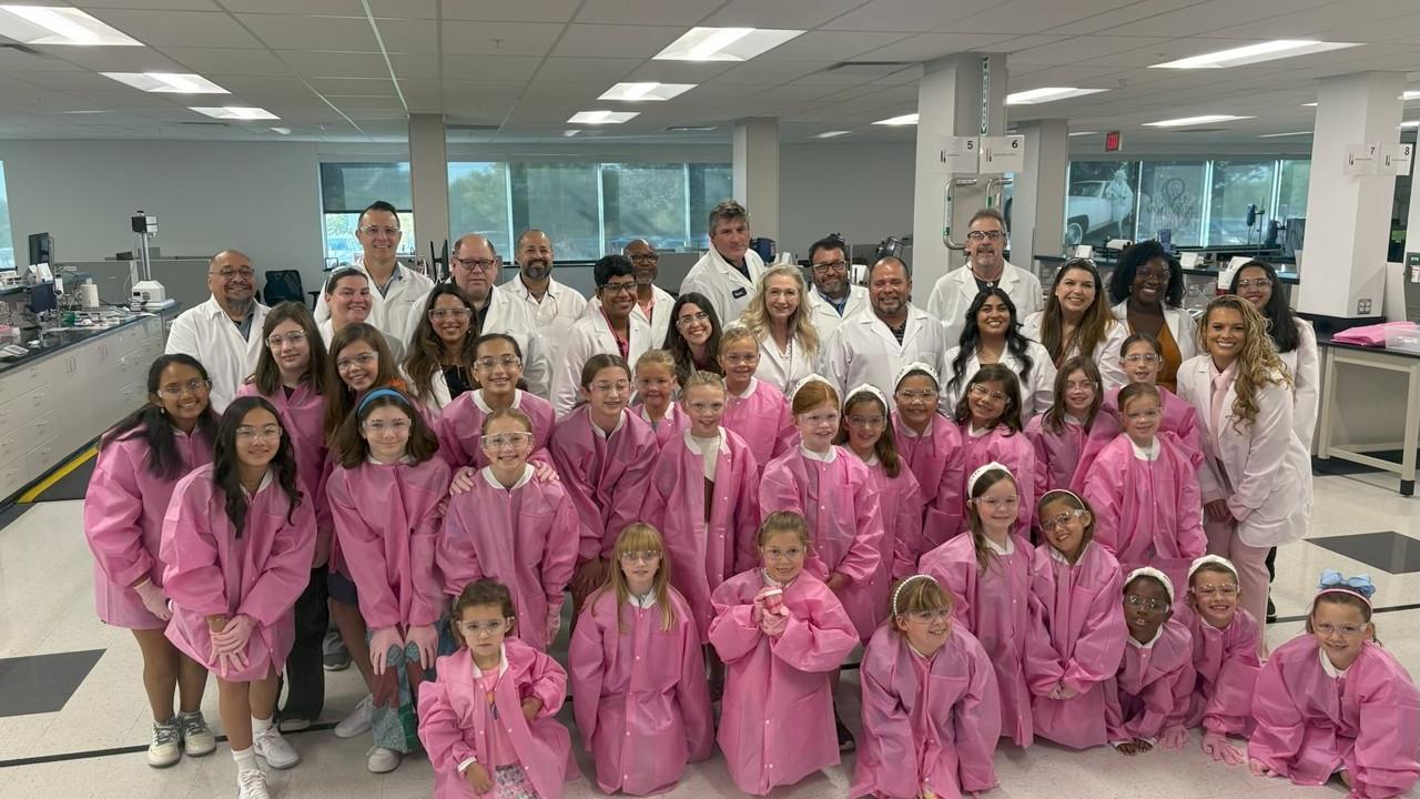 group of girl scouts