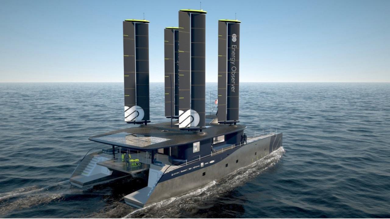 ship on water