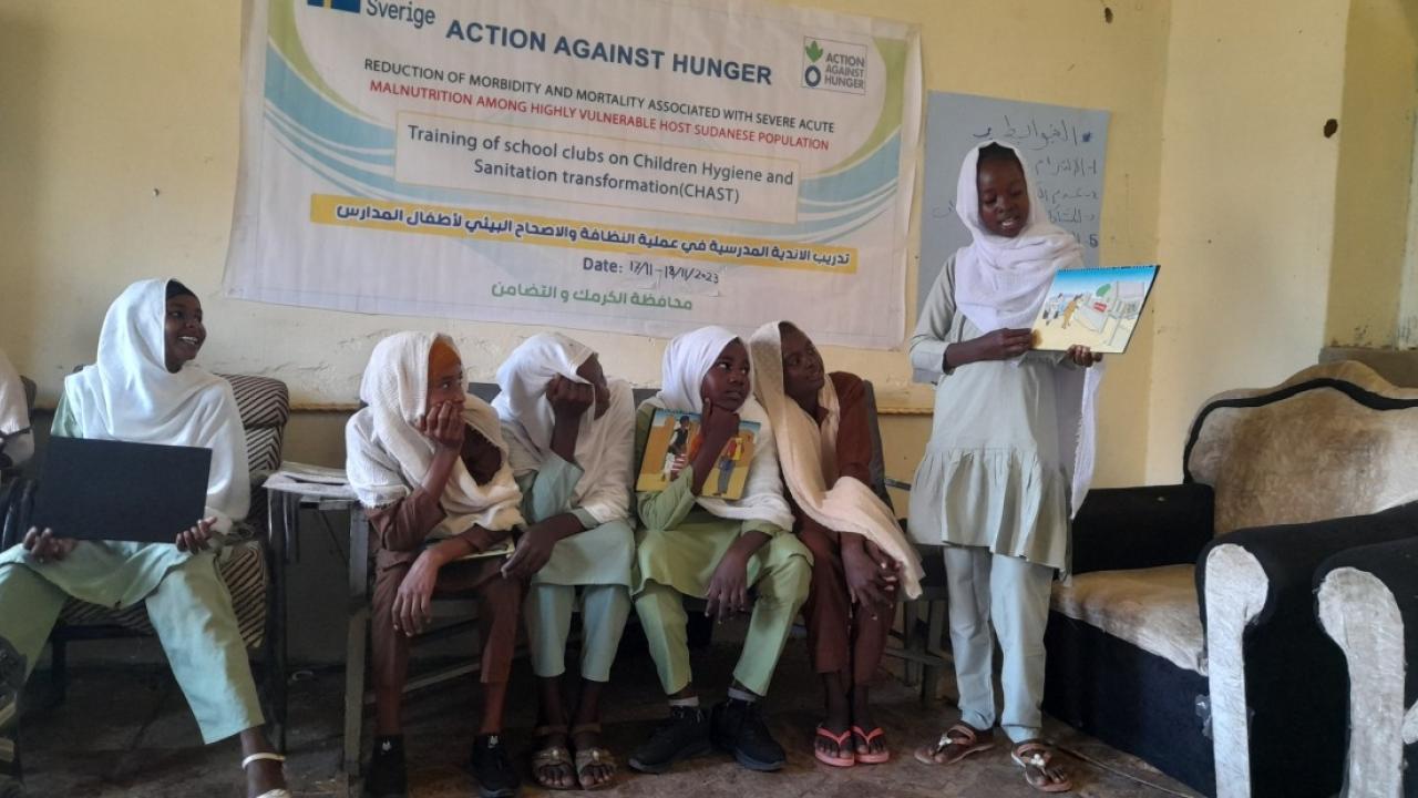 Action Against Hunger teams are working in Sudan to educate communities on nutrition and health. /Photo by Pedro Javaloyes