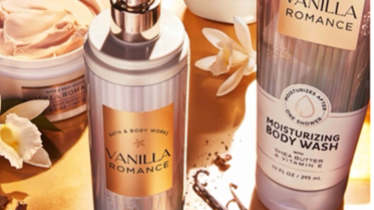 Vanilla-scented Bath & Body Works products