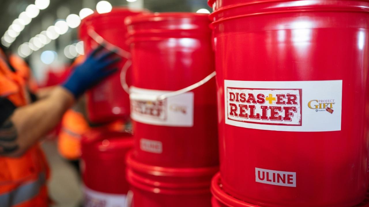 Disaster relief buckets from Southwire