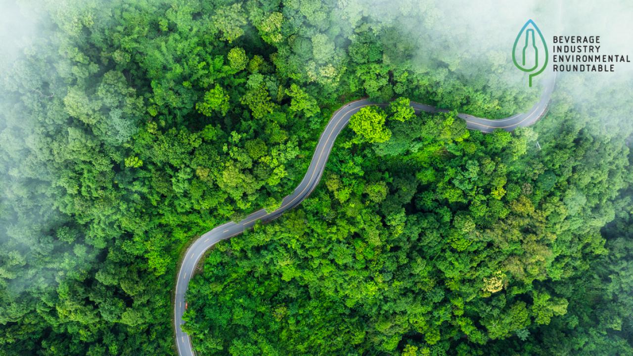 aerial view the road ahead