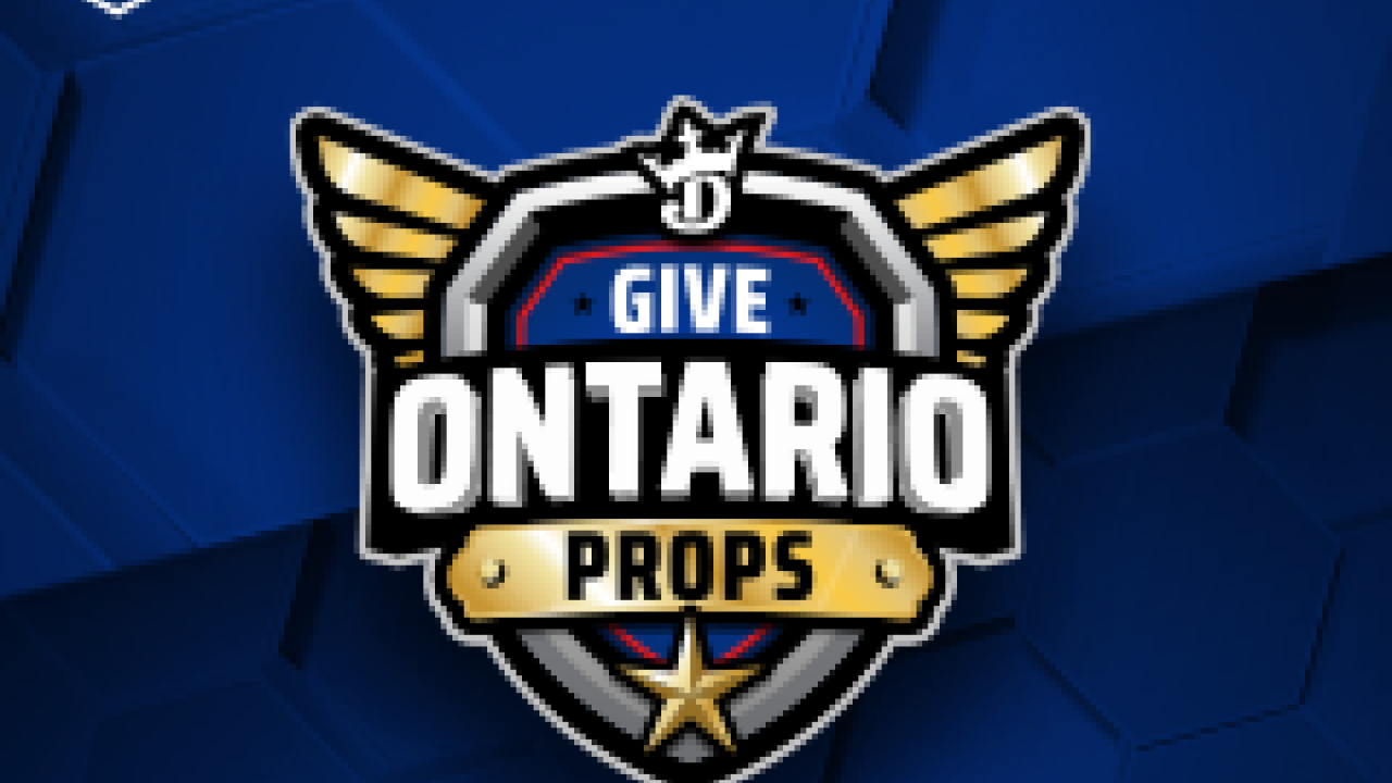 Give Ontario Props logo and DraftKings S.E.R.V.E.S. logo 