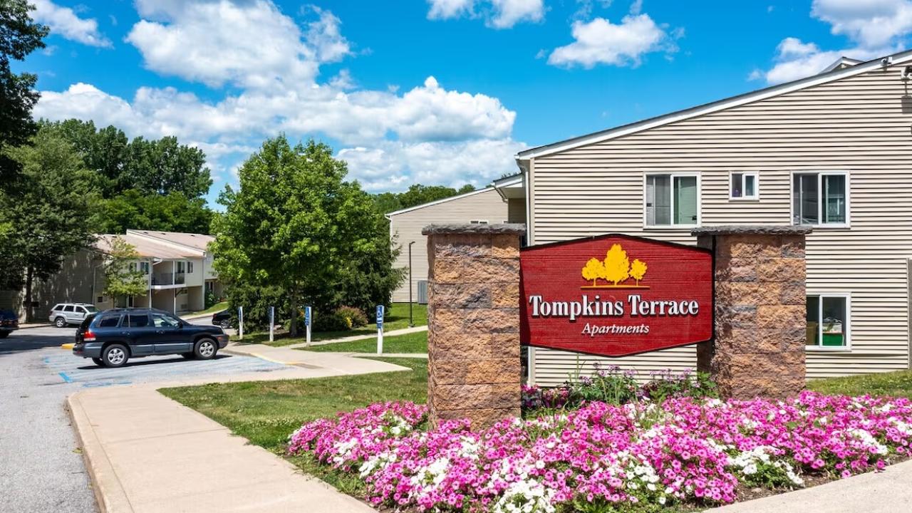 Rendering of Tompkins Terrace apartments in New York. 
