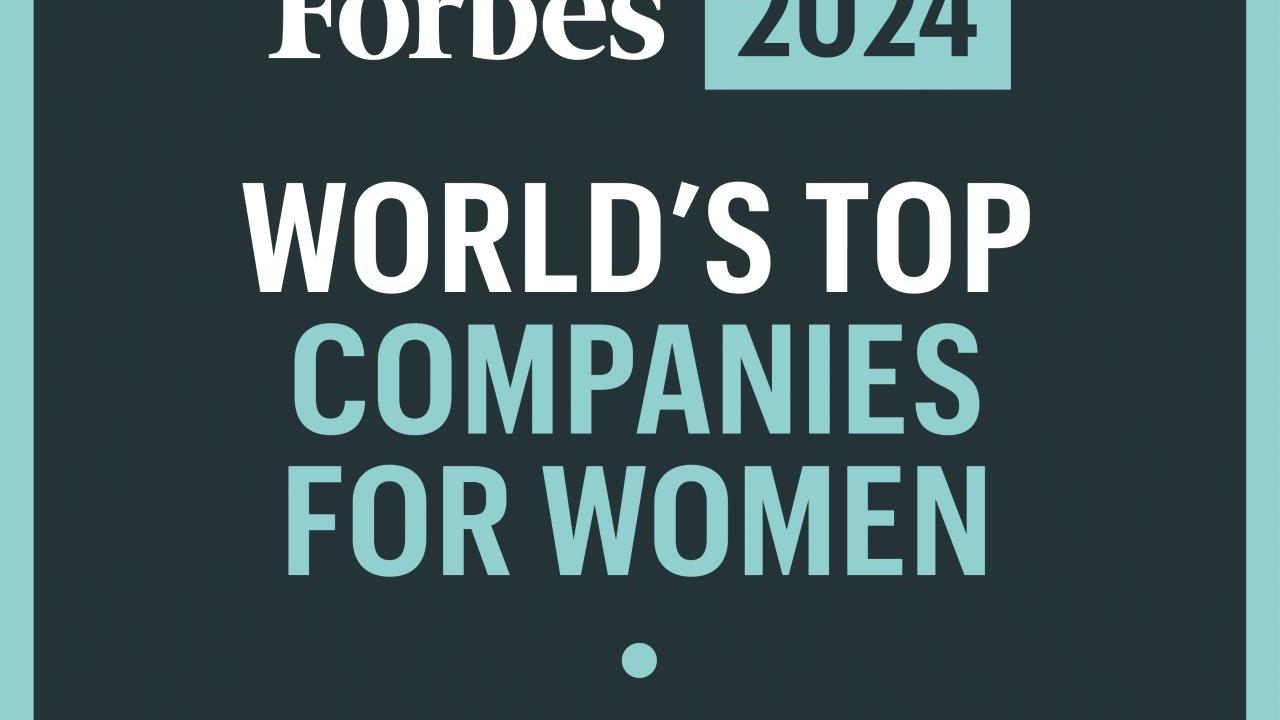 "Forbes 2024 World's Top Companies For Women" badge