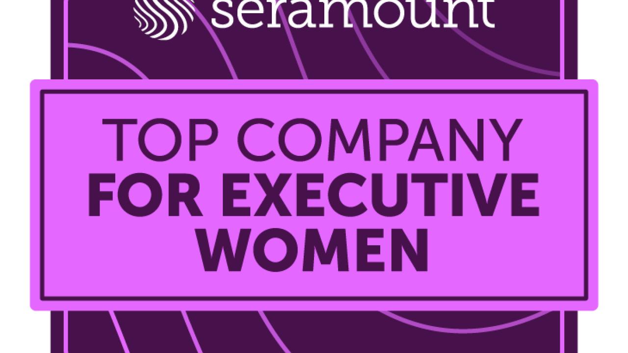 "Seramount Top Company For Executive Women 2024" badge