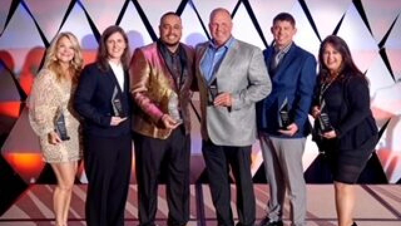 group of six award winners
