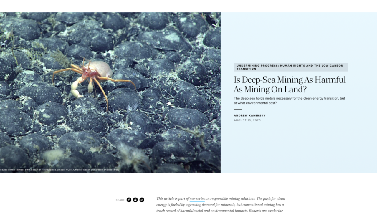 Screenshot of TriplePundit site