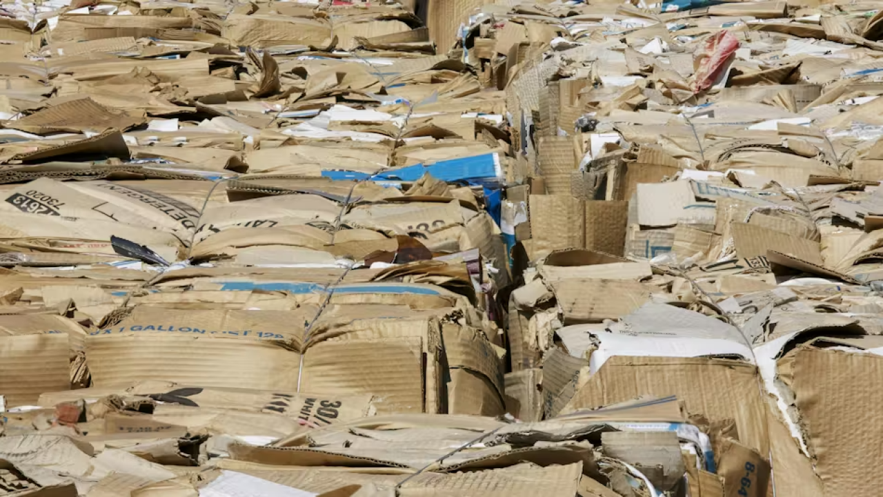 cardboard waste