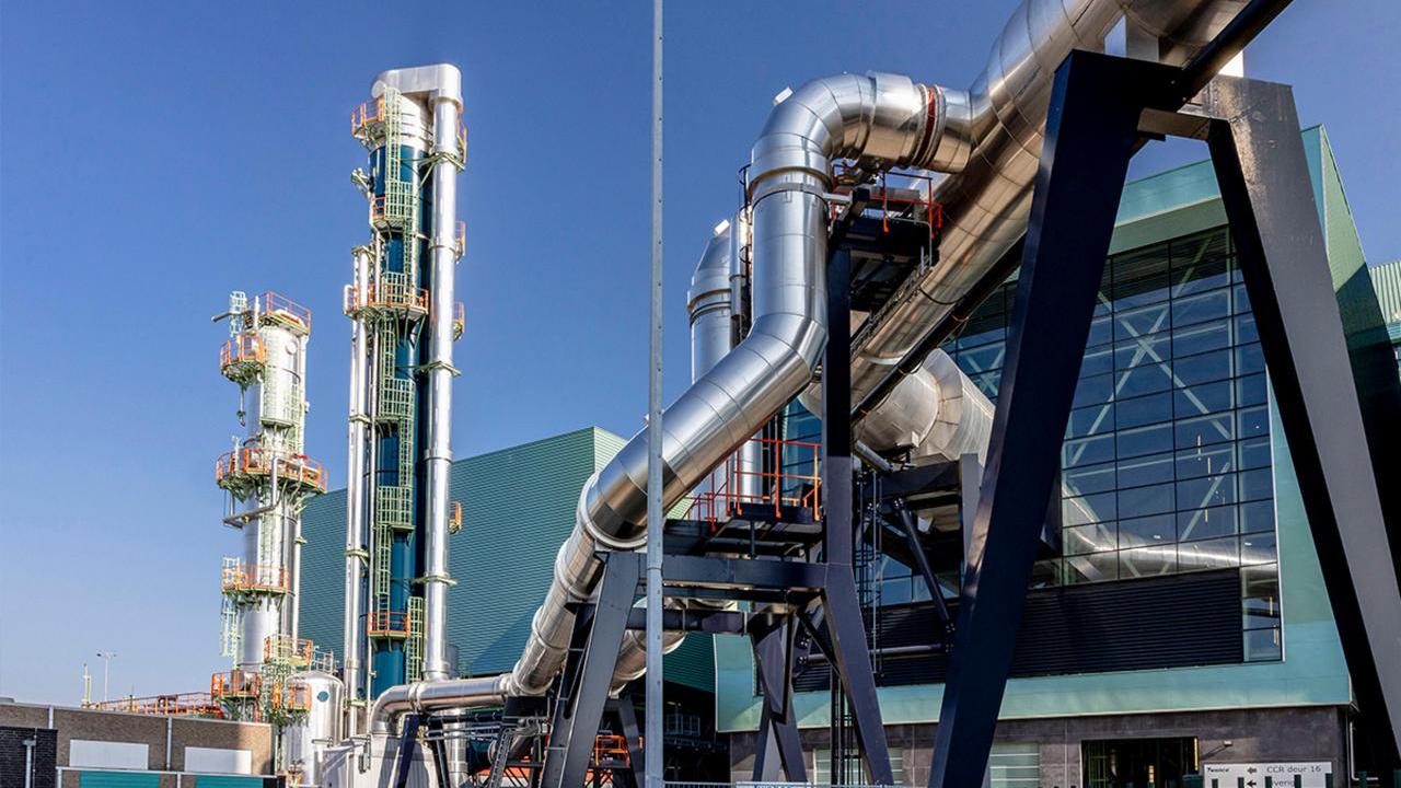 Modular carbon capture plant at Twence’s waste-to-energy facility in Hengelo, Netherlands.