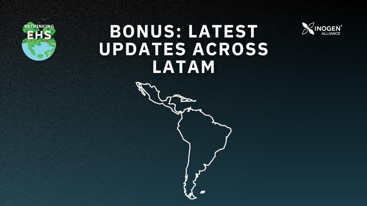 Banner with outline of Latin America and podcast title