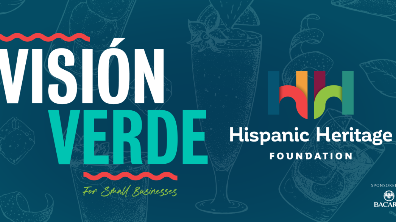 Vision Verde for small businesses and Hispanic Heritage Foundation logo