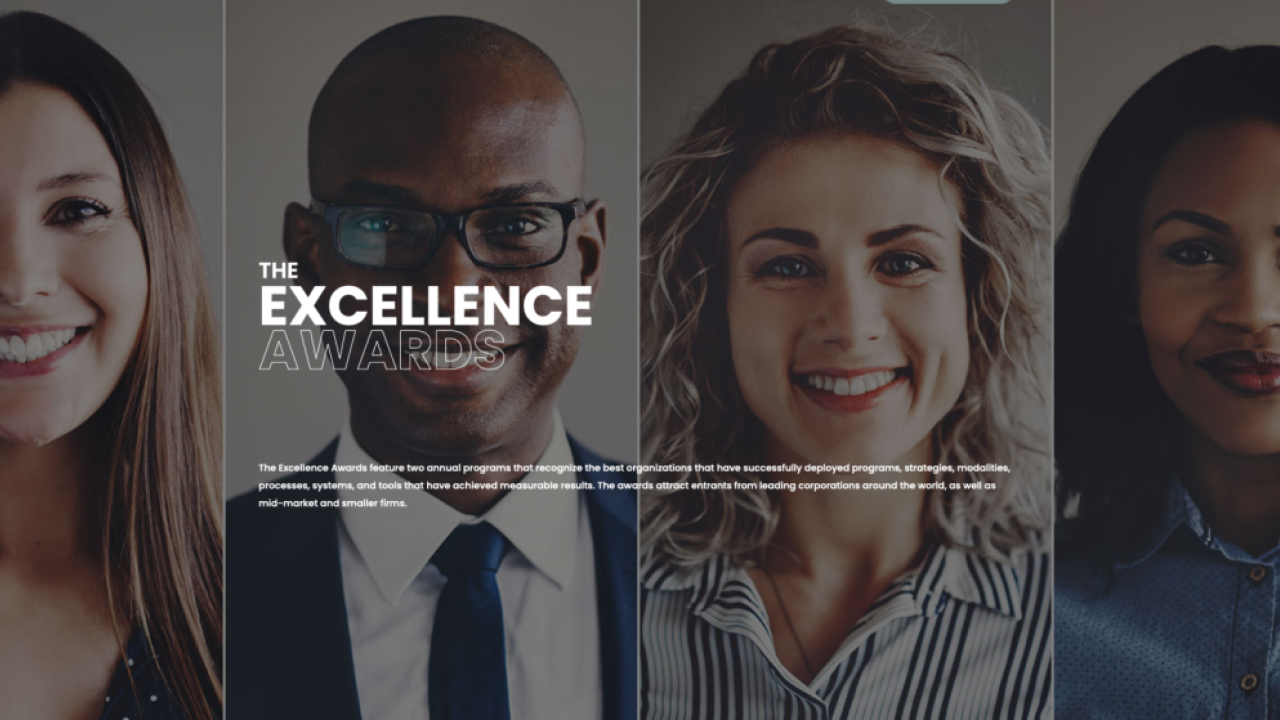 Four people's headshots with the text "The Excellence Awards"