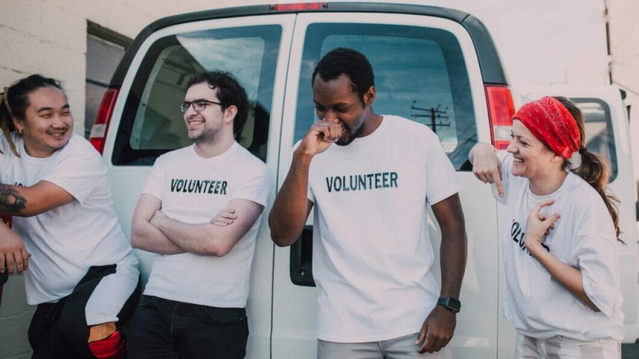 group of volunteers