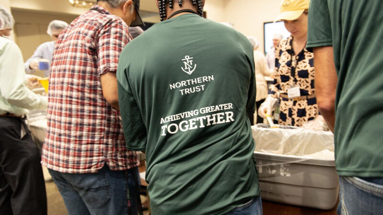 Volunteers in assembly lines