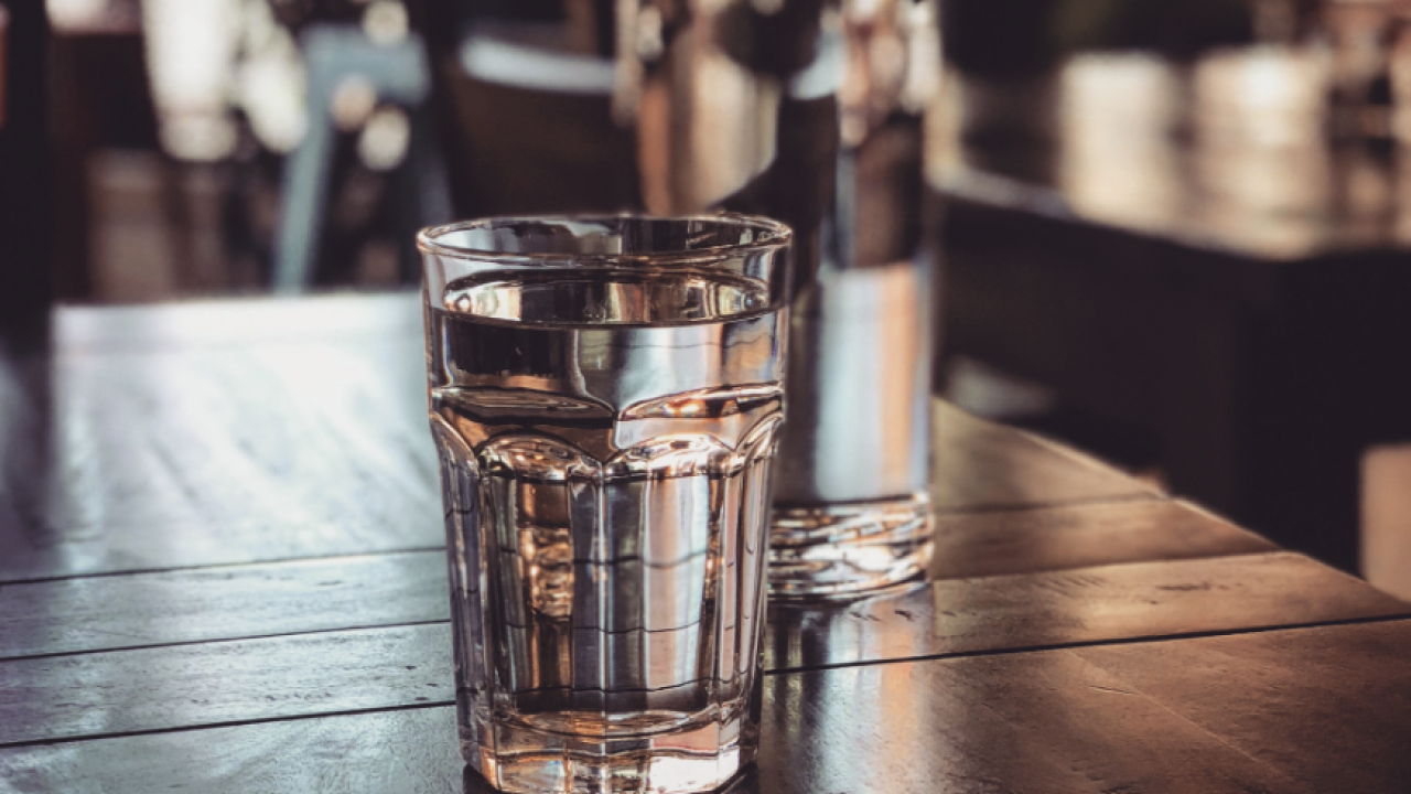 Glass of water