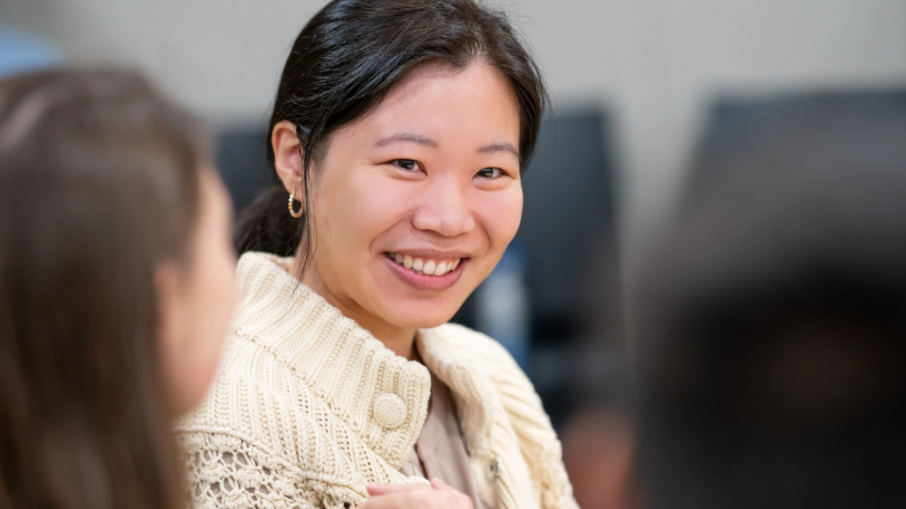 Woman smiling 