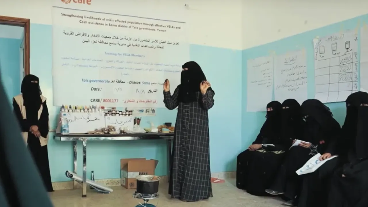 A CARE VSLA in Emergencies group in Yeme