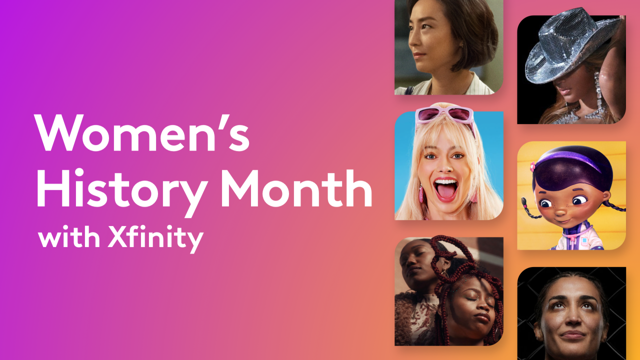 women's history month with xfinity