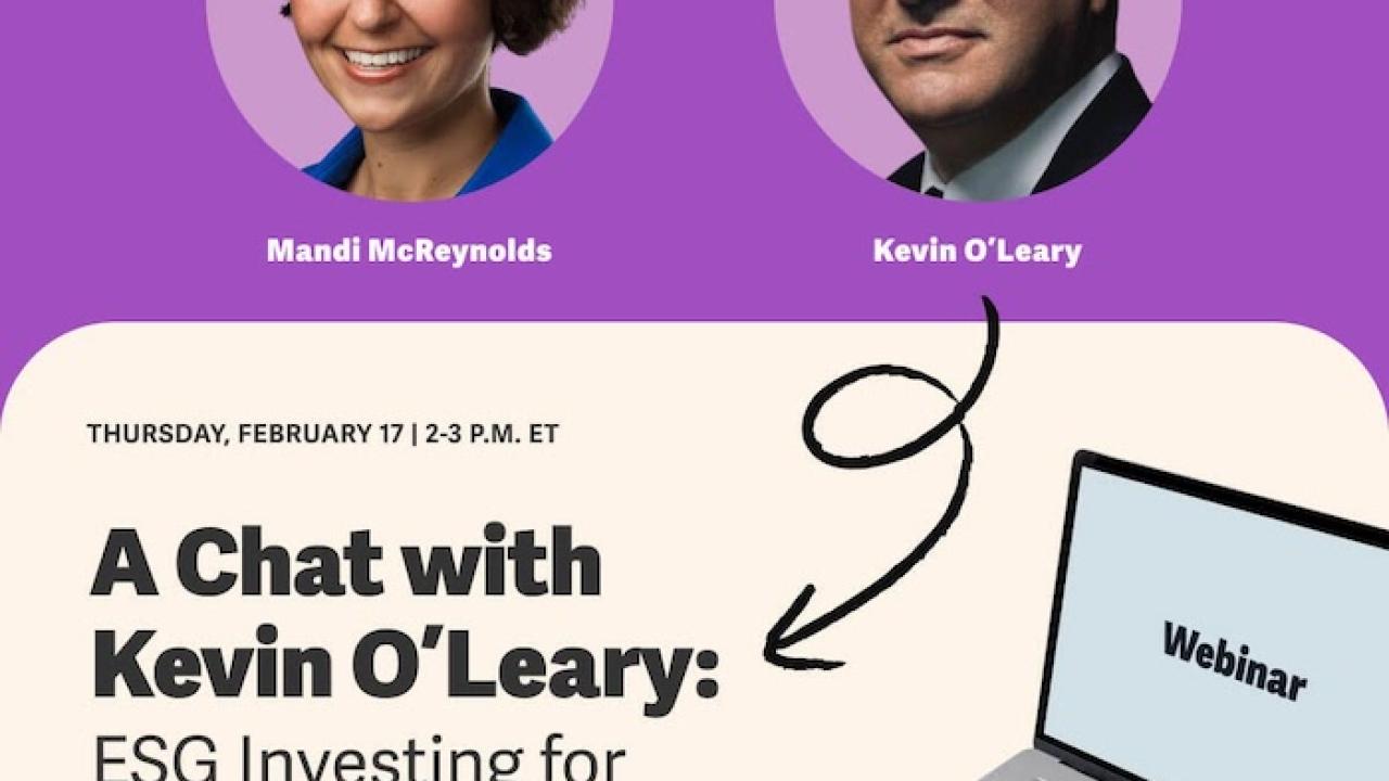 A chat with Kevin O'Leary: ESG Investing for a Better Future
