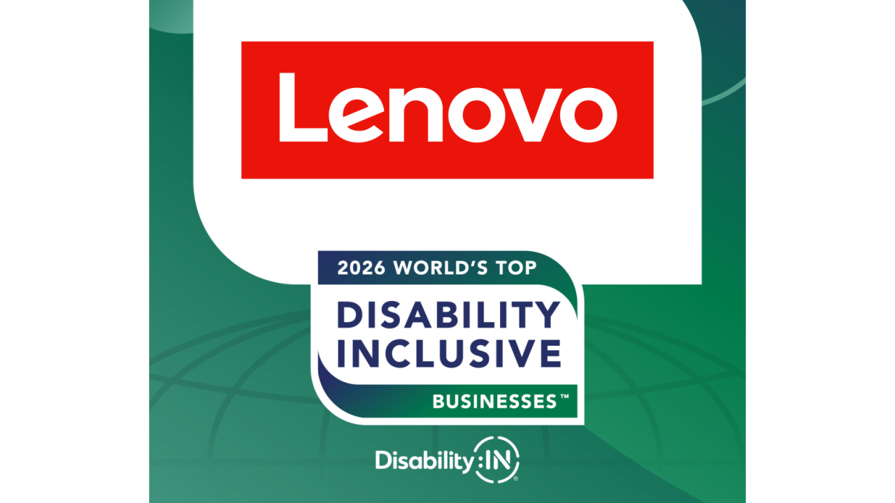Lenovo - 2026 World's Top Disability Inclusive Businesses