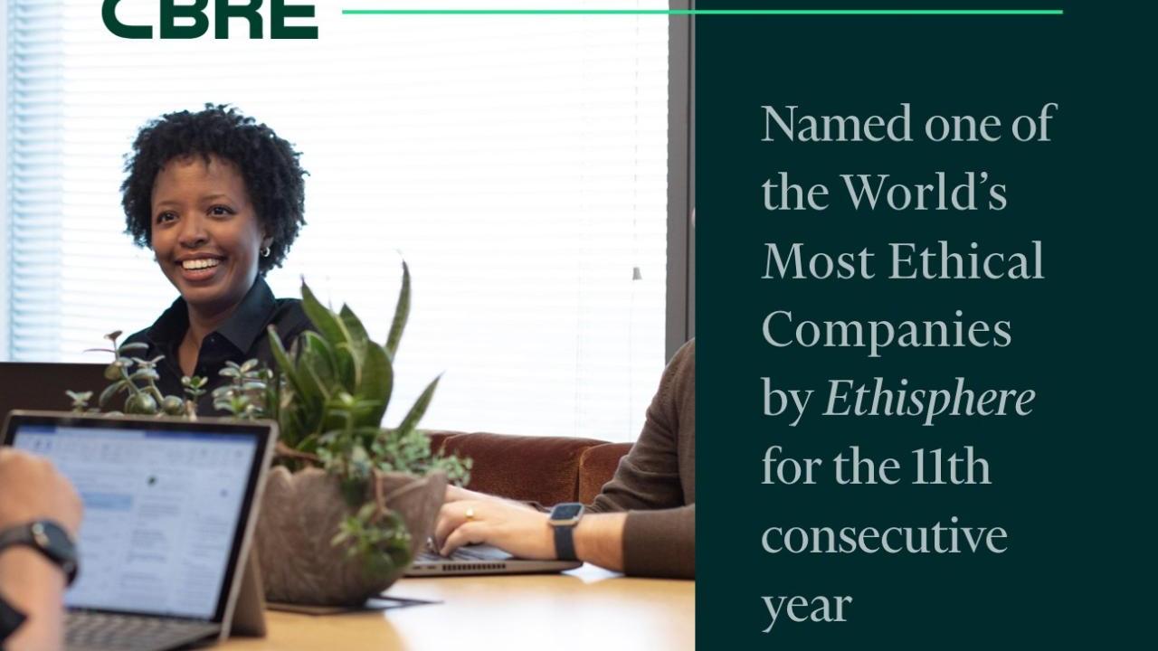 CBRE Named as one of the 2024 World’s Most Ethical Companies by Ethisphere for 11th Consecutive Year
