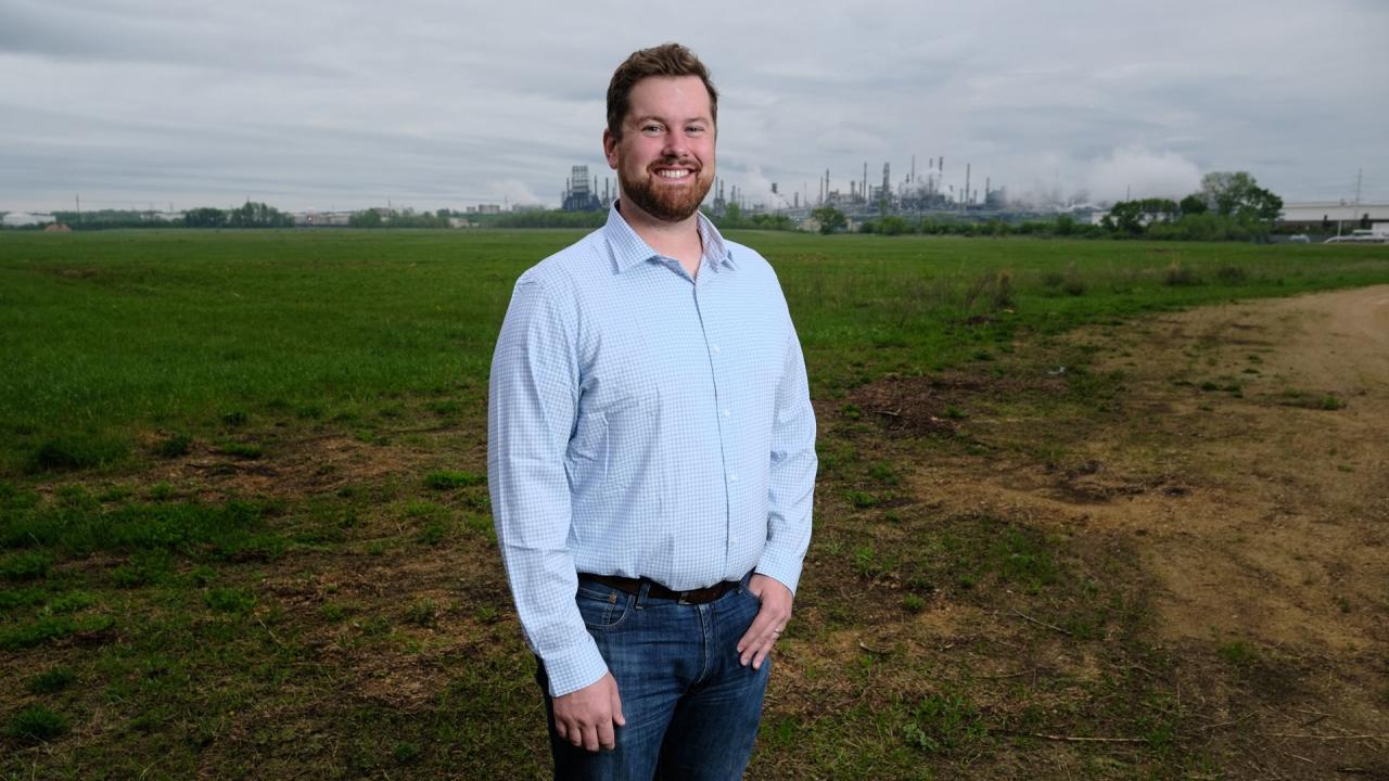 Zak Potratz in a wide field