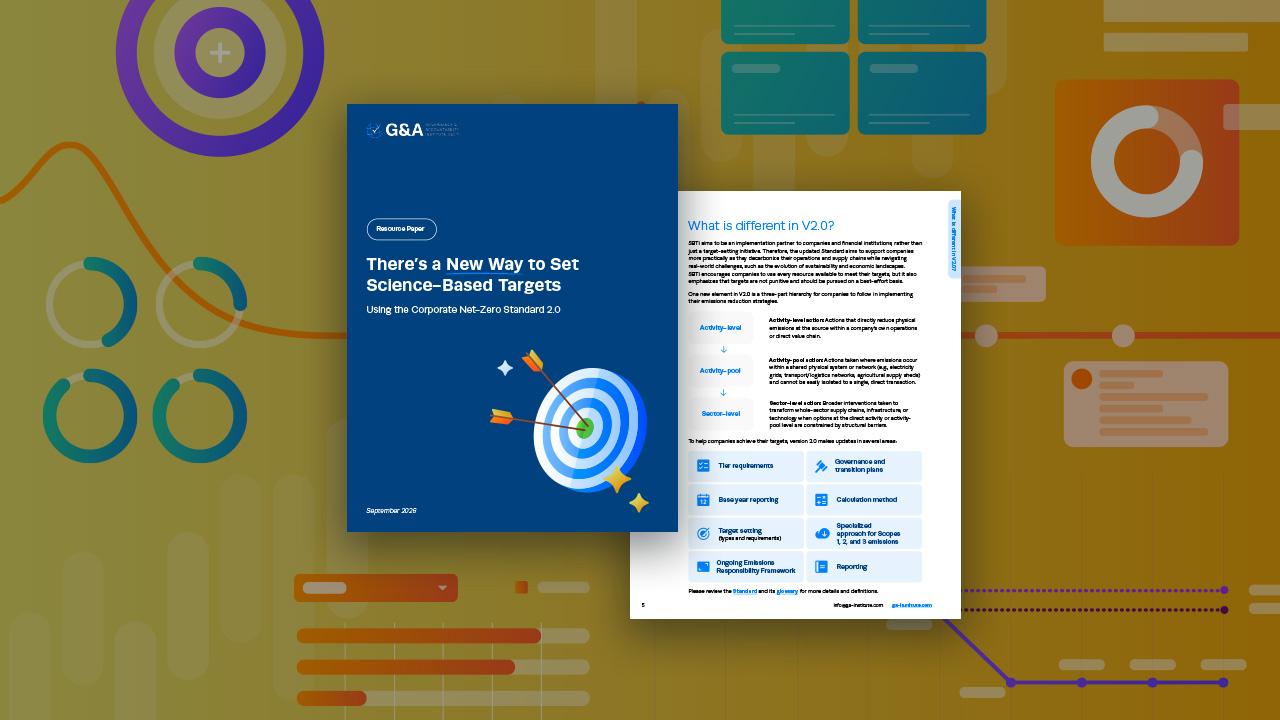 G&A Institute Shares Key Updates from the SBTi's Corporate Net-Zero Standard 2.0 Release