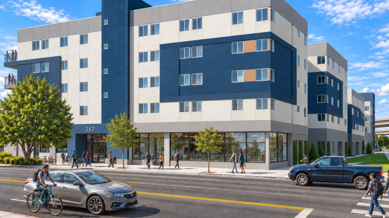 rending of housing complex