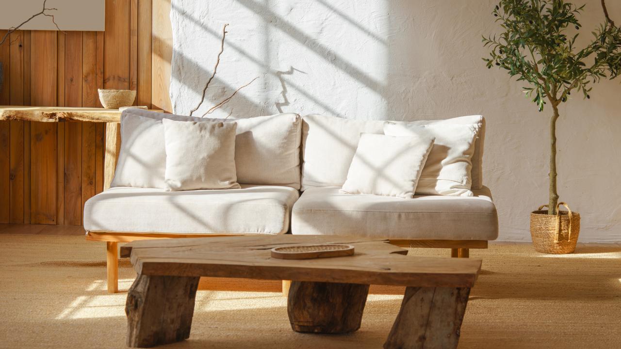 Couch in sunlight
