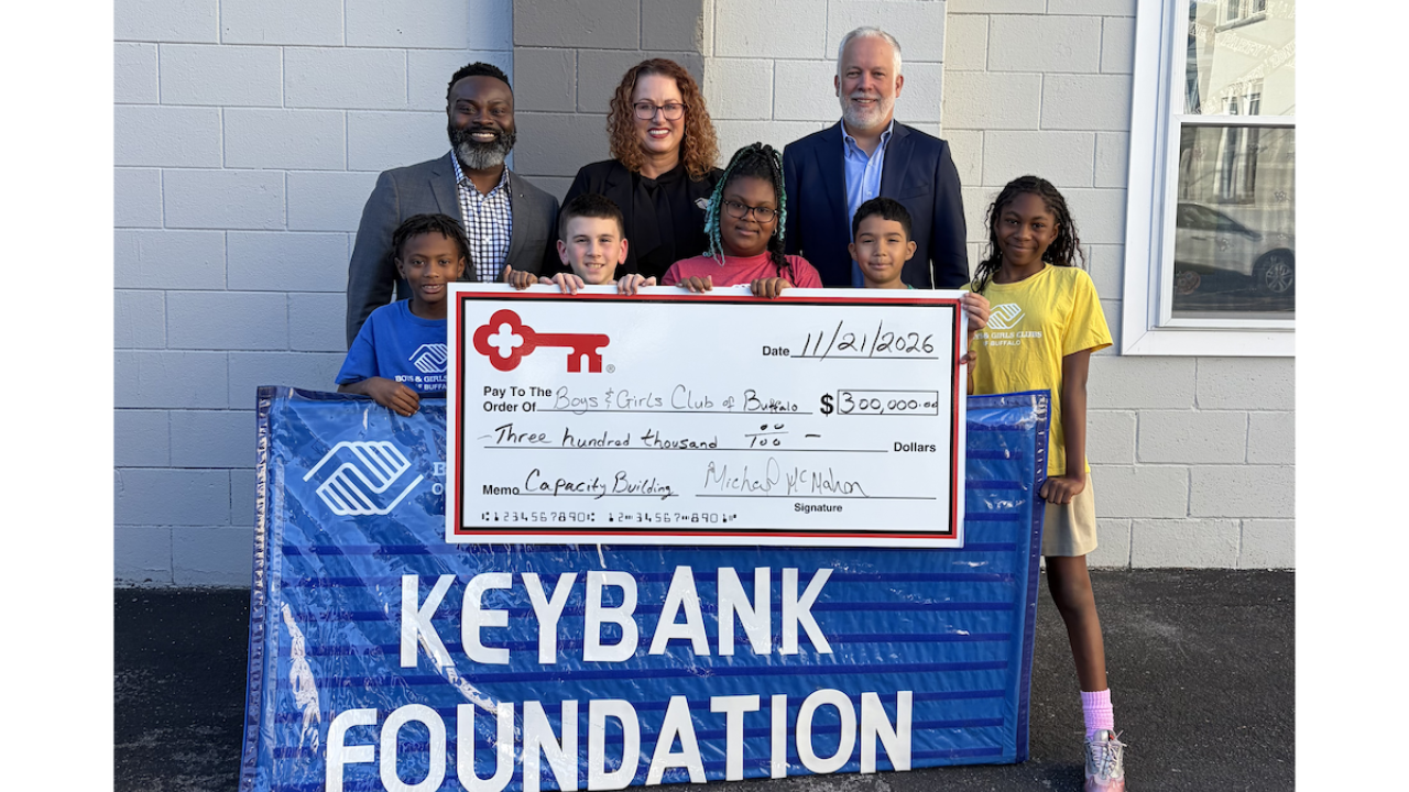 KeyBank Foundation presentation with students