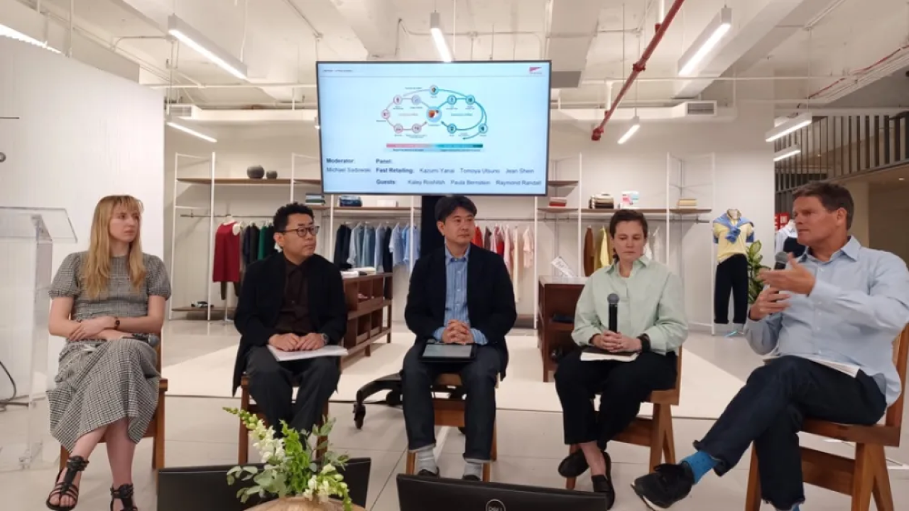 Cascale and Fast Retailing team members at event