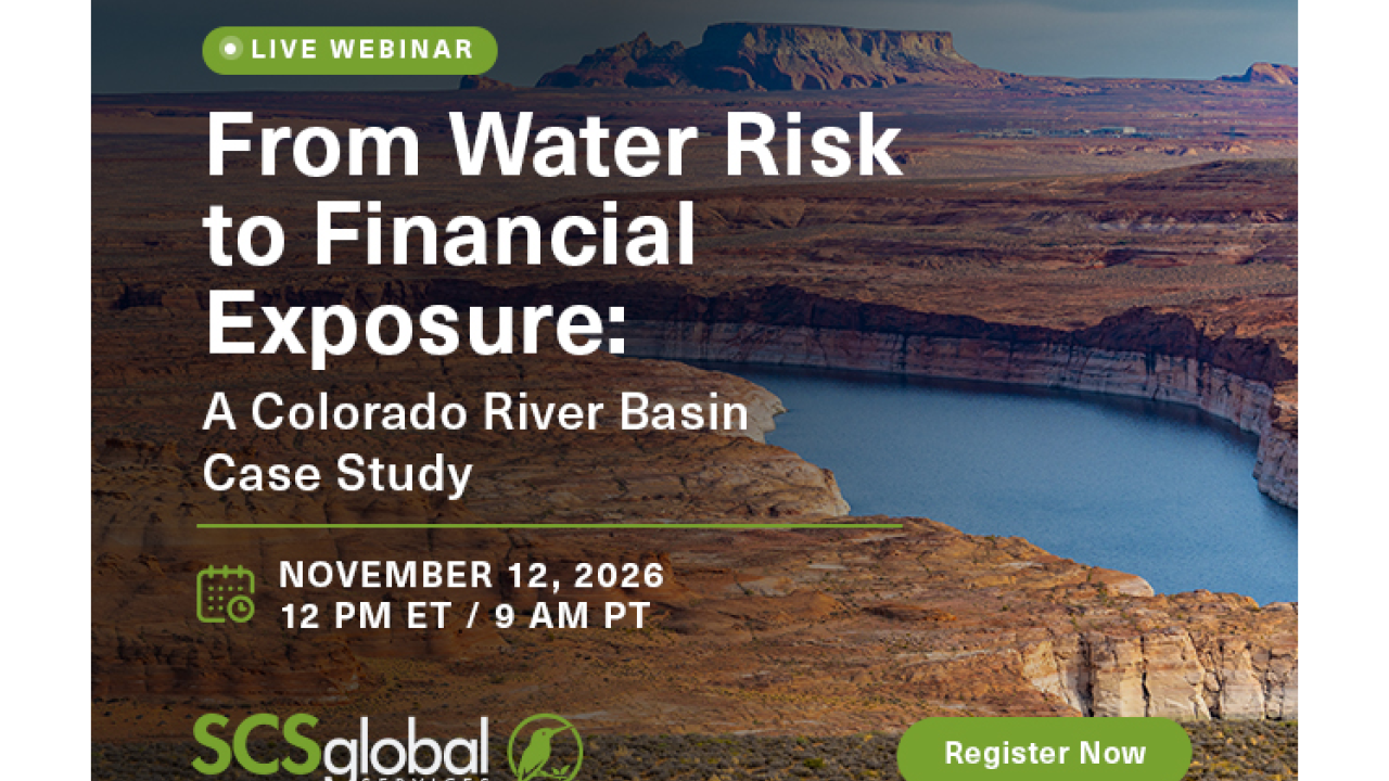 Webinar: From Water Risk to Financial Exposure: A Colorado River Basin Case Study