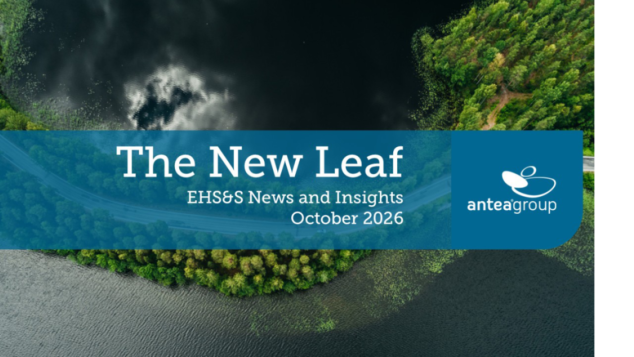 "The New Leaf EHS&S News and Insights October 2026"