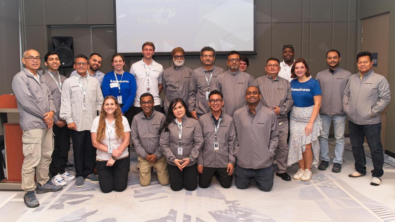 Group photo at the March 2026 Americares Global Roster Onboarding Training